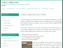 Tablet Screenshot of cablelabelsusa.com
